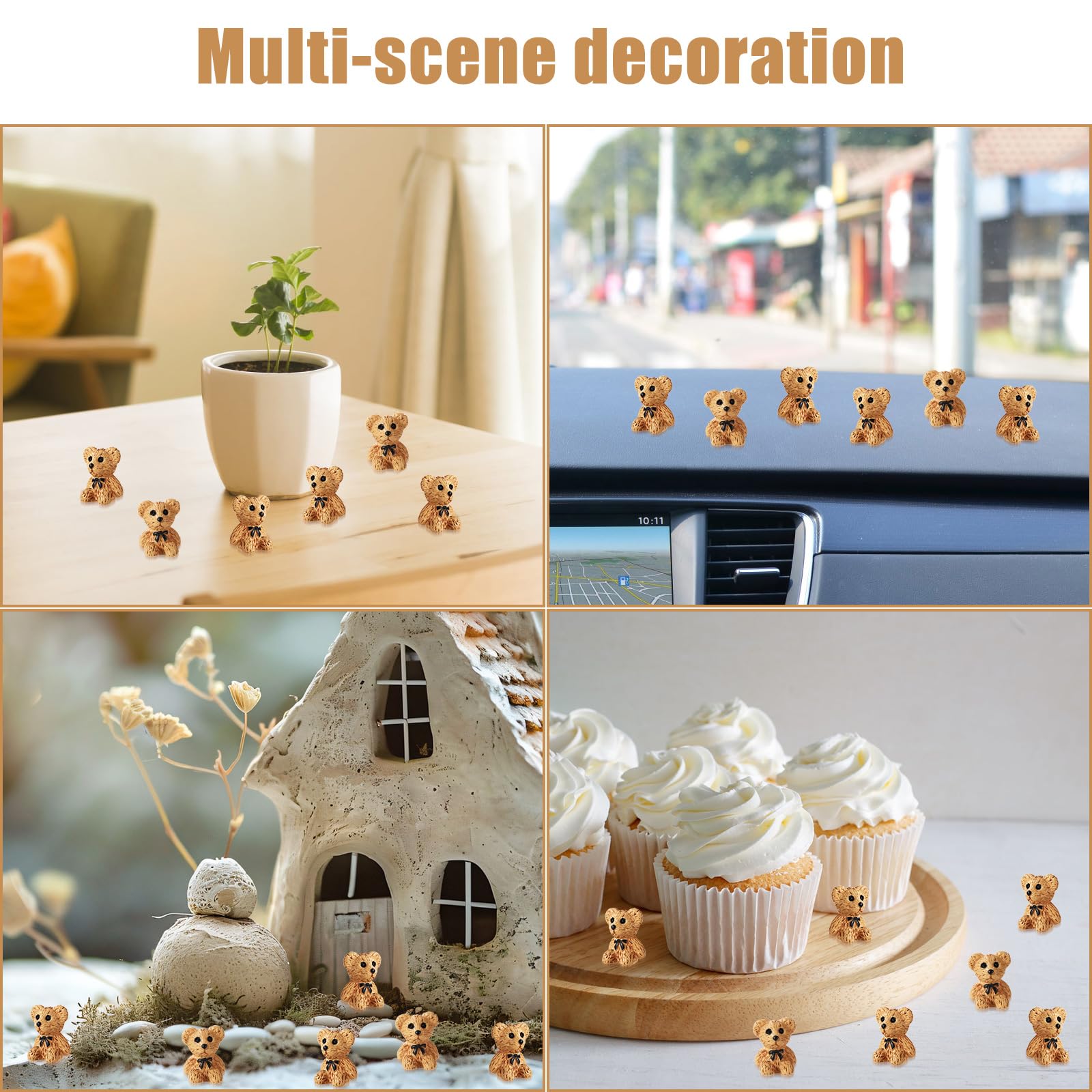 Lyreh cute resin bears make thoughtful gifts and party favors.