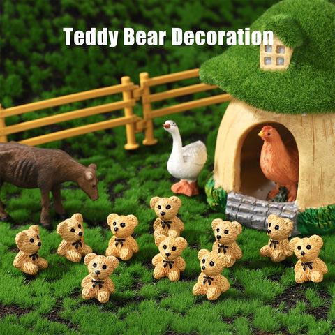 Lyreh mini bears suit dollhouses and model displays for charming details.