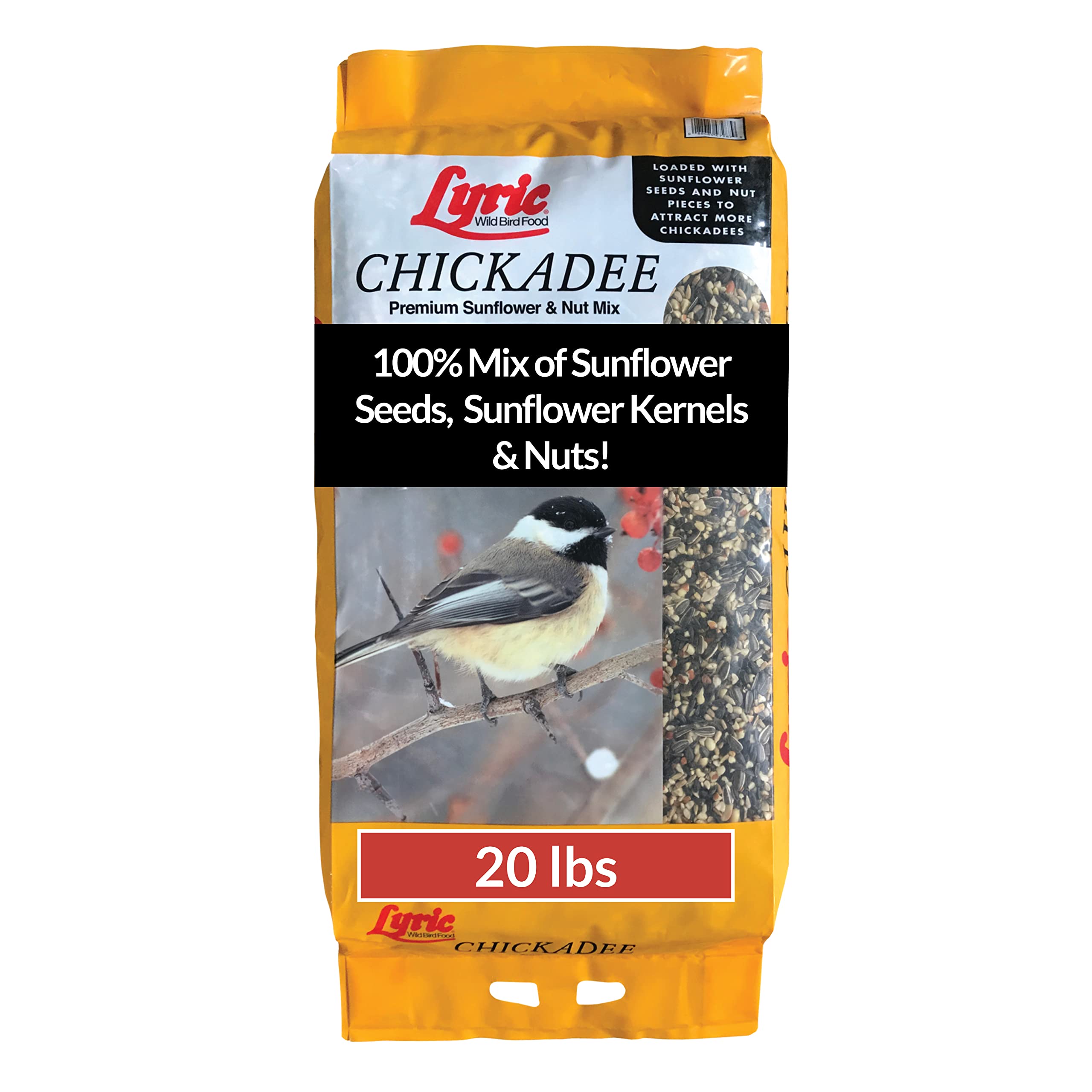 Lyric Chickadee seed with sunflower kernels for high-energy backyard feeding