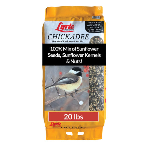 Lyric Chickadee seed with sunflower kernels for high-energy backyard feeding