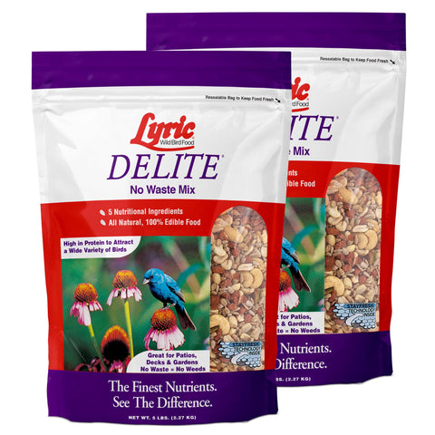 Lyric Delite no-waste bird seed attracts cardinals to your feeder