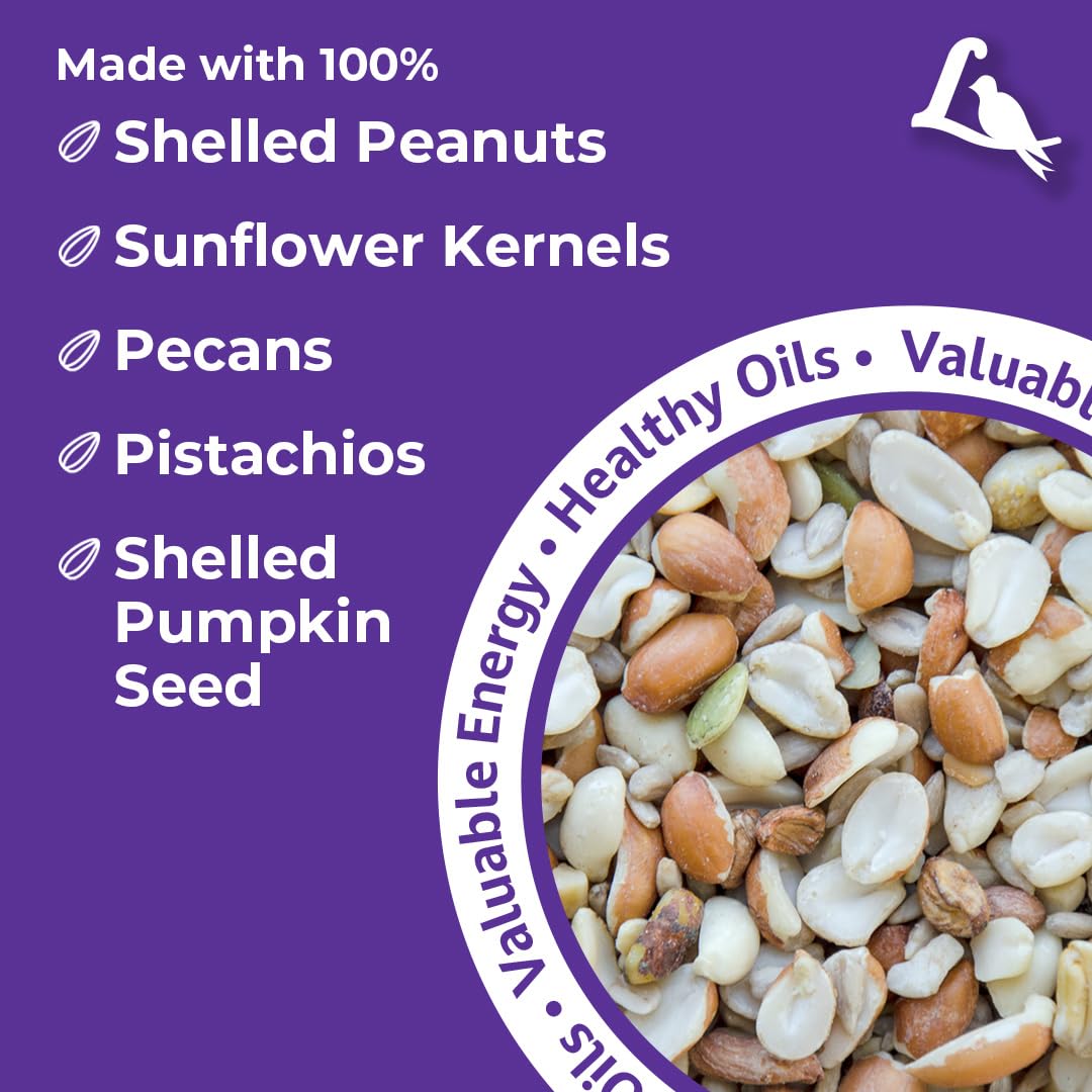 Lyric Delite shell-free seeds stay clean, reducing ground mess
