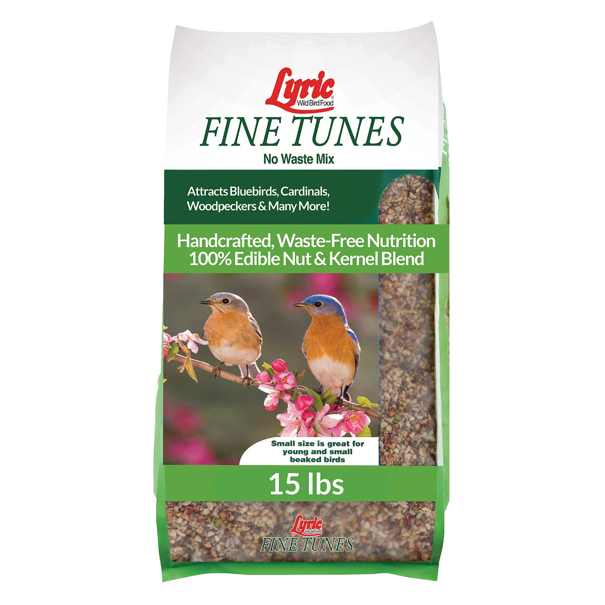 Lyric Fine Tunes seed bag shows no-waste design for mess-free feeding