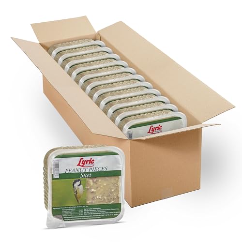 Lyric Peanut Pieces Suet Cake packaging open shows easy-fill design