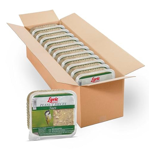 Lyric Peanut Pieces Suet Cake packaging open shows easy-fill design