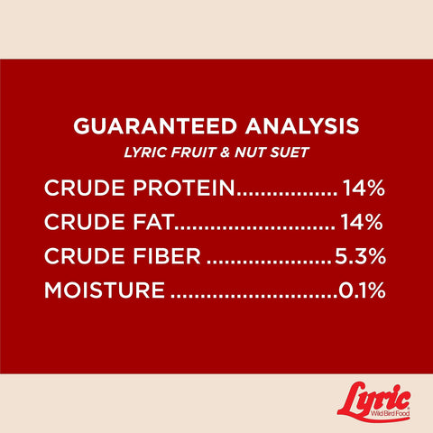 Lyric suet cake serving sample, easy-to-fill and mess-free