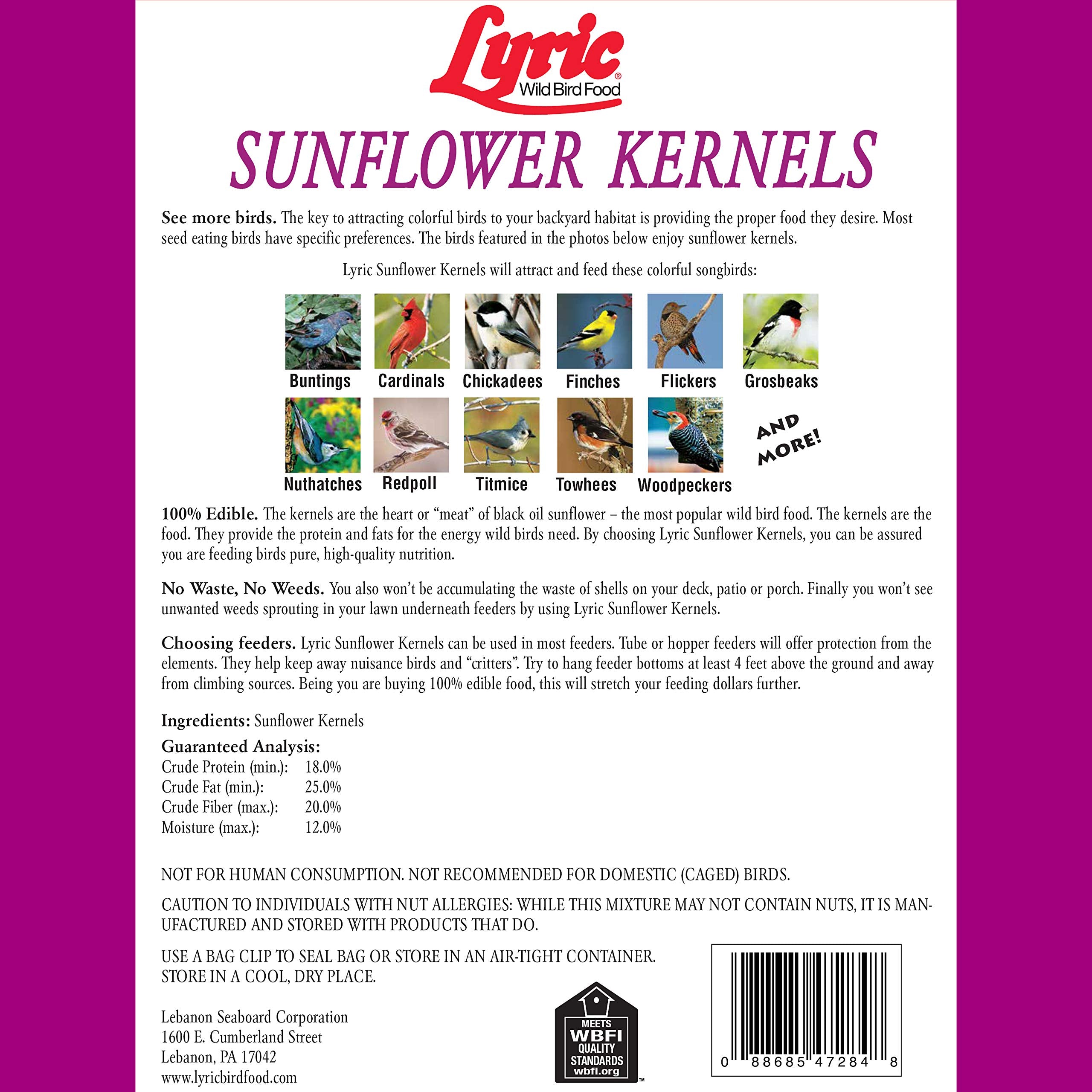 Lyric no-waste formula keeps your yard clean while feeding birds.