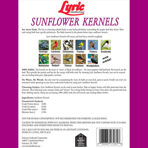 Lyric no-waste formula keeps your yard clean while feeding birds.