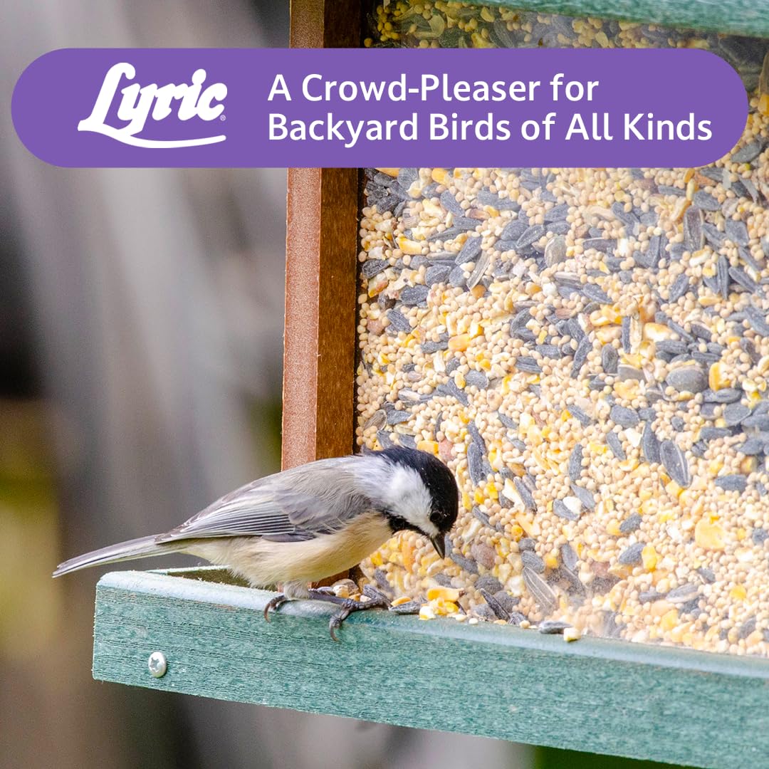 Lyric Wild Bird Mix 40 lb bag ready for extended outdoor feeding.