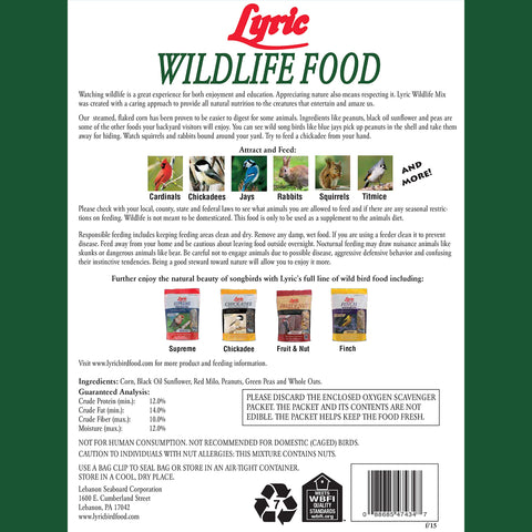 Lyric Wildlife Food deer-visit scene for observing deer in your garden.