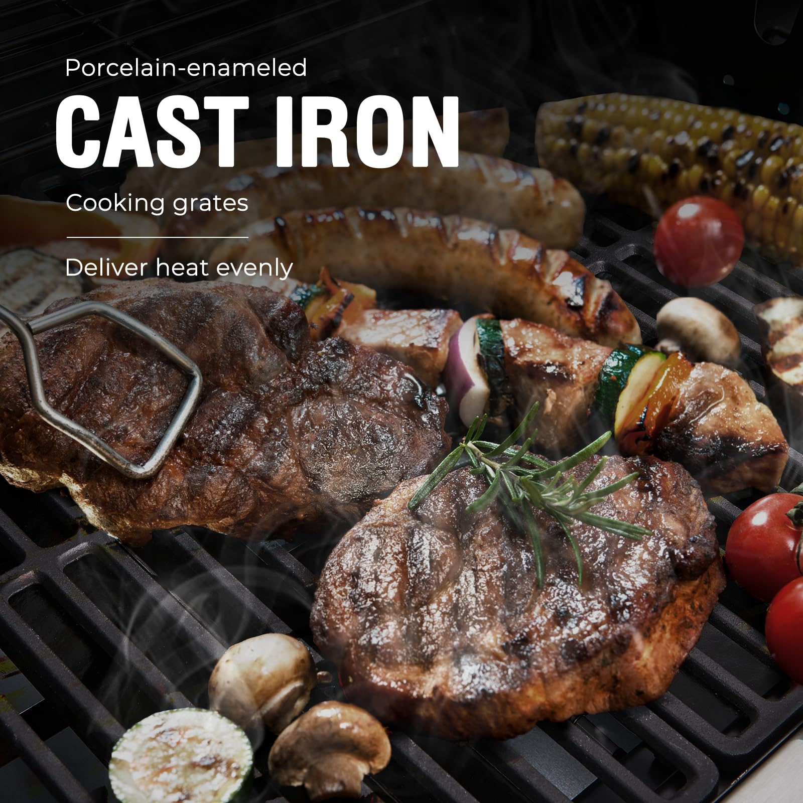Lyromix 49200-BTU patio grill ready for patio gatherings