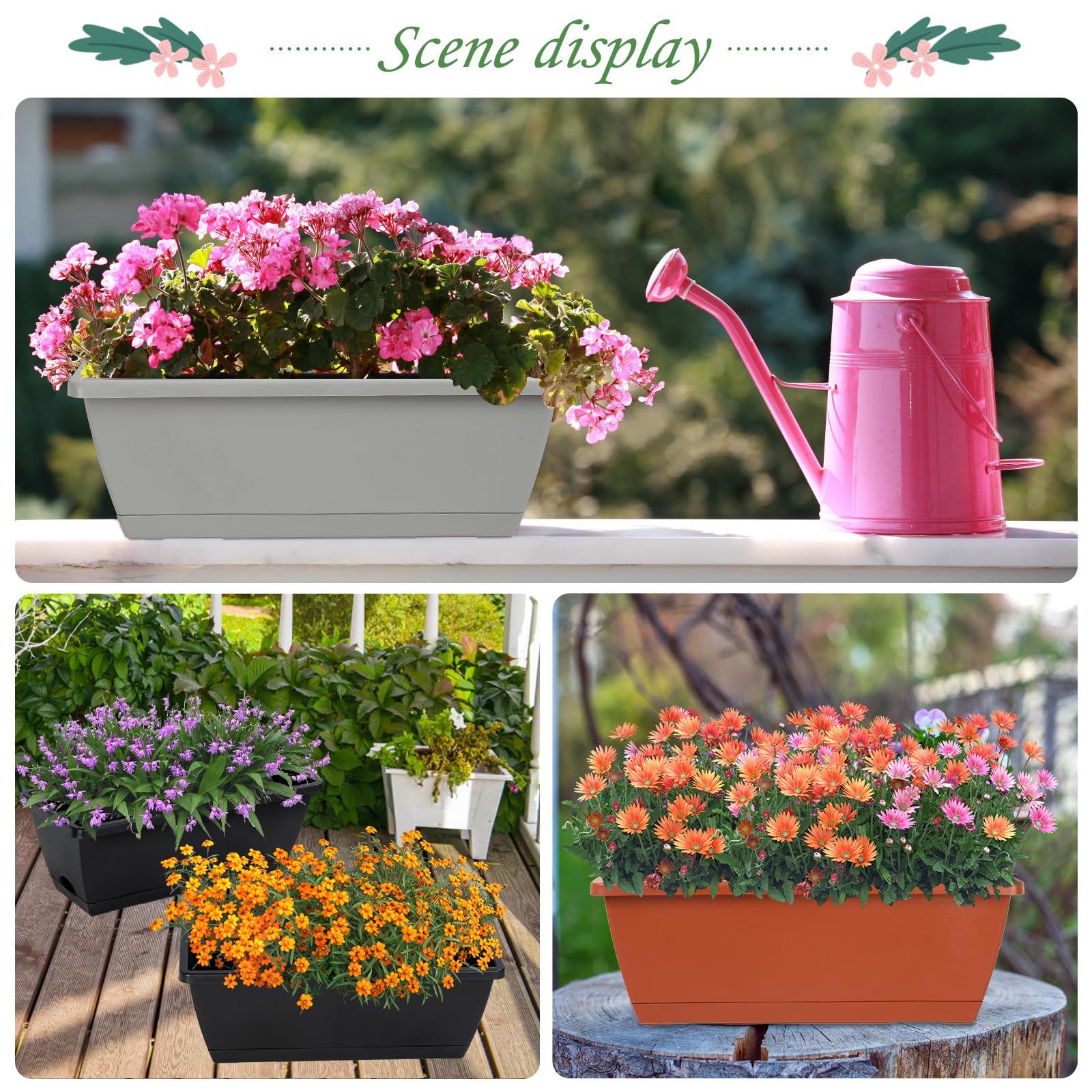 Lysjtsr lightweight planter kit for easy moving and placement.