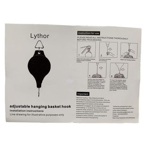 Lythor bird feeder with pulley demonstrates safe, adjustable placement.