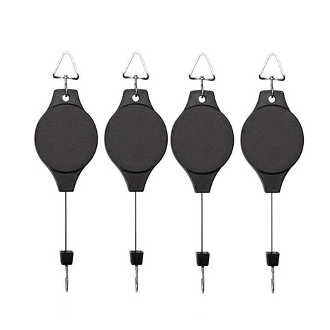 Lythor plant hook pulley mounted on wall with sturdy support for high hanging.