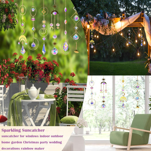 Lyukii icicle pendant beams rainbows along doorways