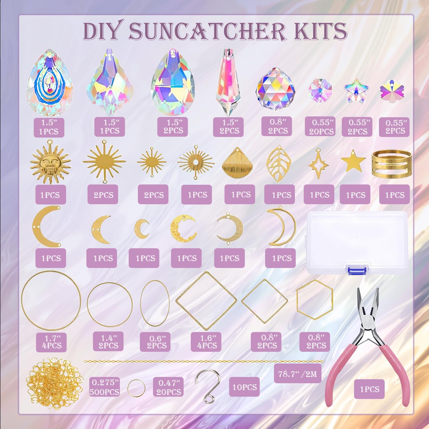 Lyukii suncatchers leaf crystal for colorful light play on walls