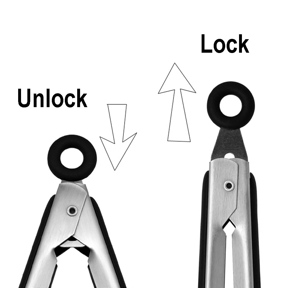 Hanging loop on Lyxa SR tongs enables easy storage