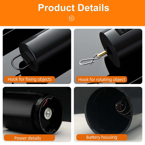 LZAOA wind spinner motor compact dimensions save space in tight setups.