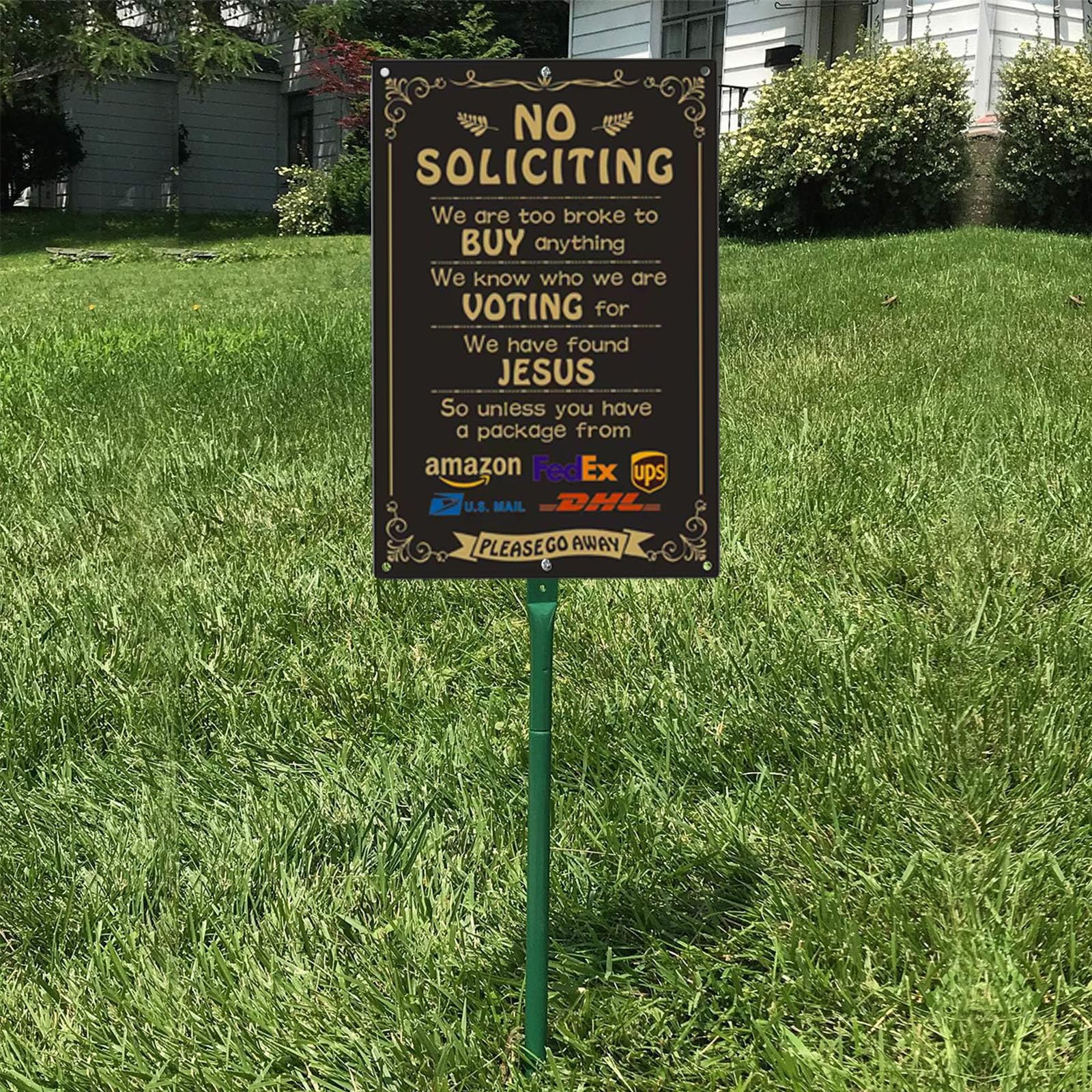 LZDICITARU No Soliciting Sign makes a practical gift for homeowners.