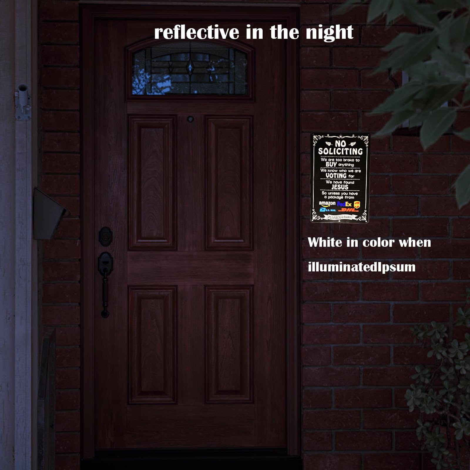 LZDICITARU No Soliciting Sign boosts curb appeal while signaling privacy.