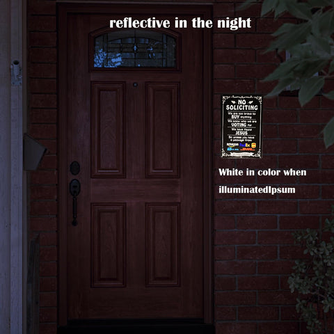 LZDICITARU No Soliciting Sign boosts curb appeal while signaling privacy.
