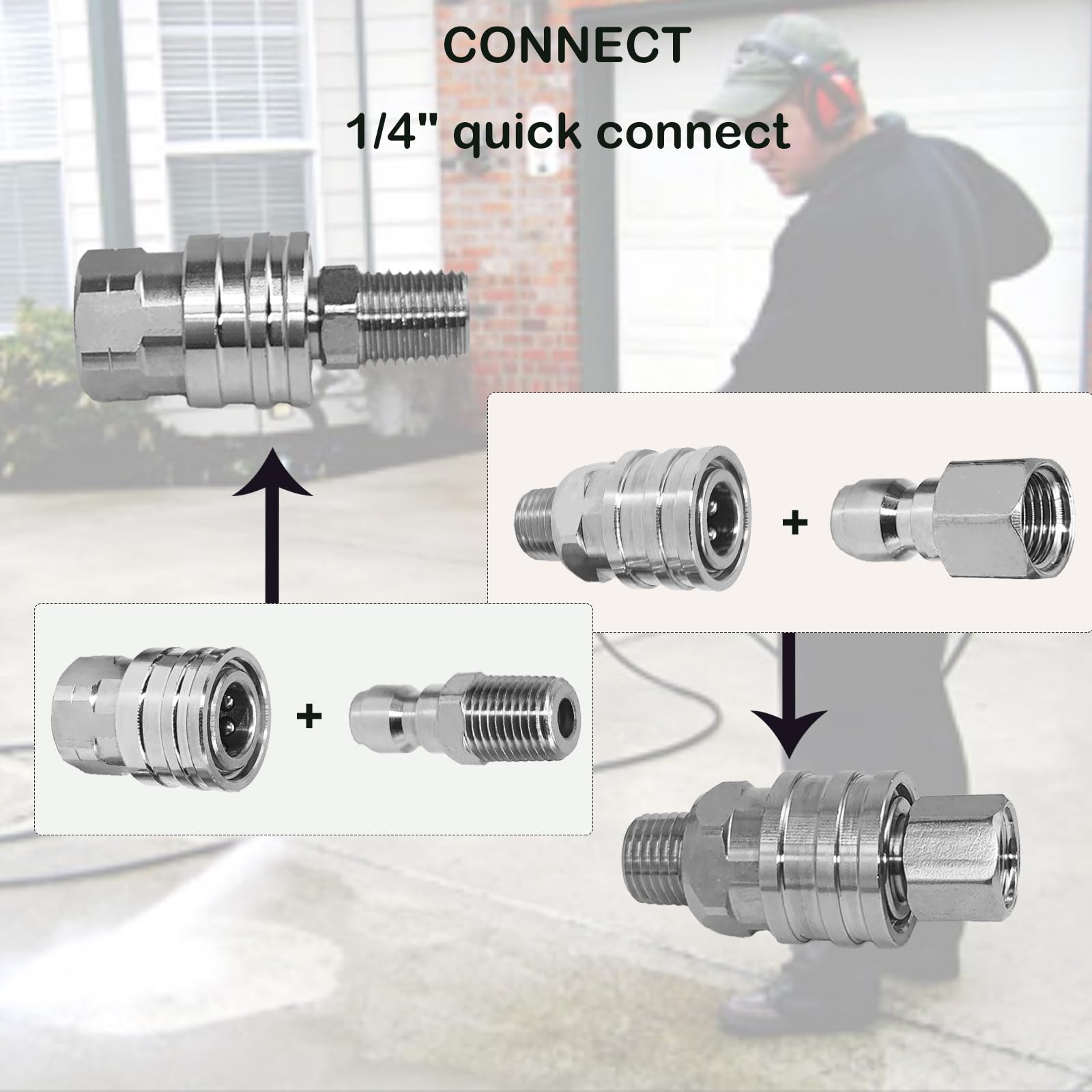 LZDICITARU stainless steel adapter resists rust for durable performance.