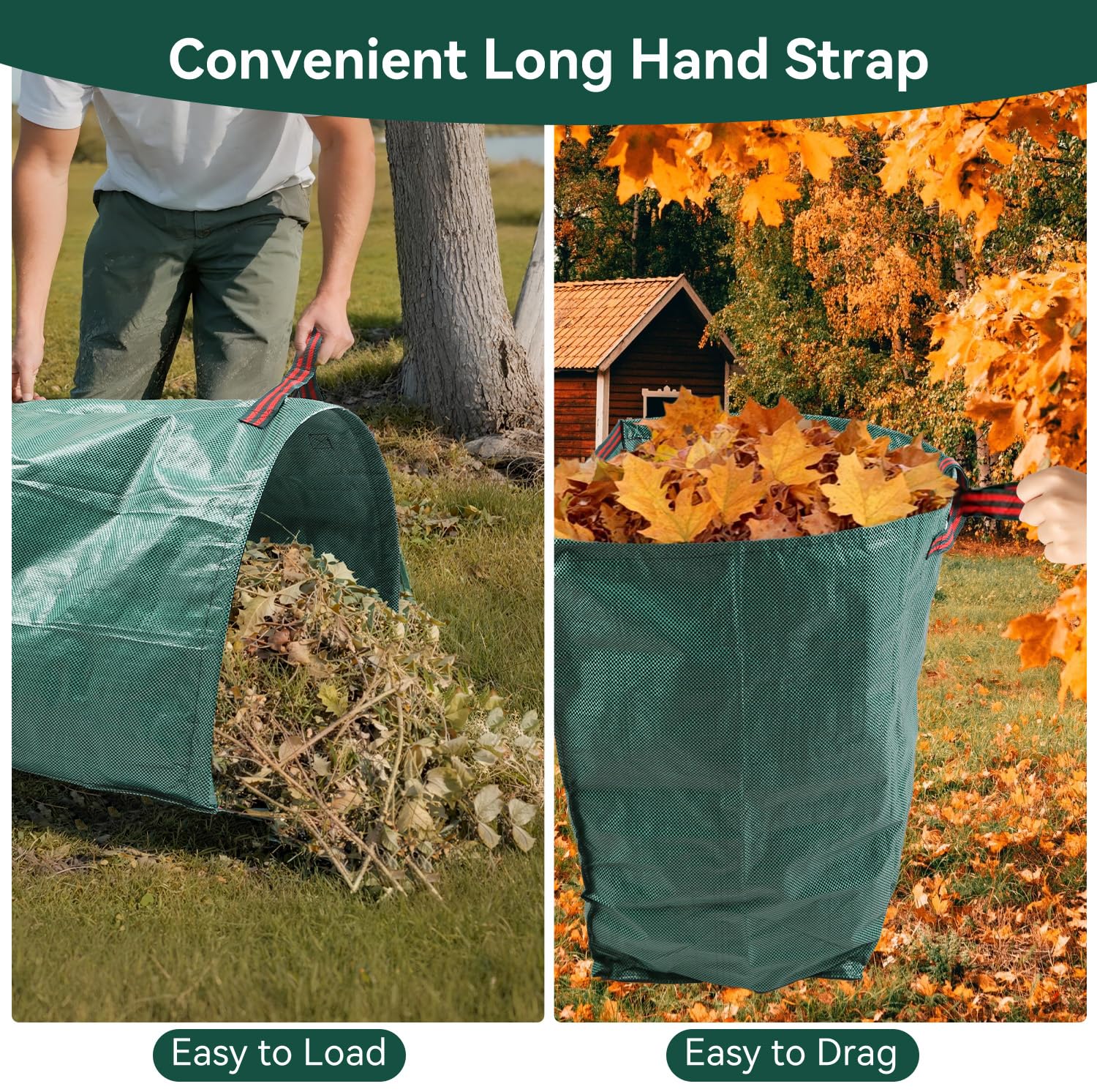 LZMYIVE foldable, reusable bags save space when stored.