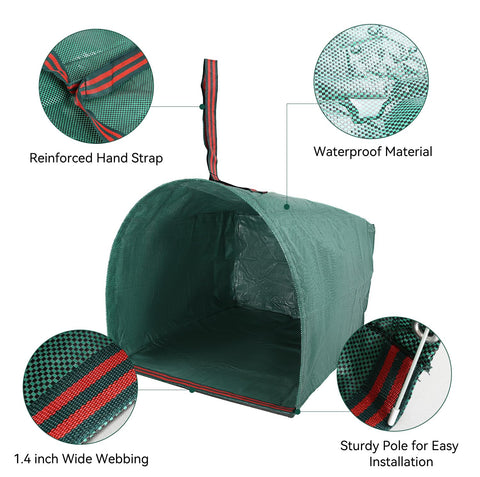 LZMYIVE lightweight bag with carry handles for easy transport.