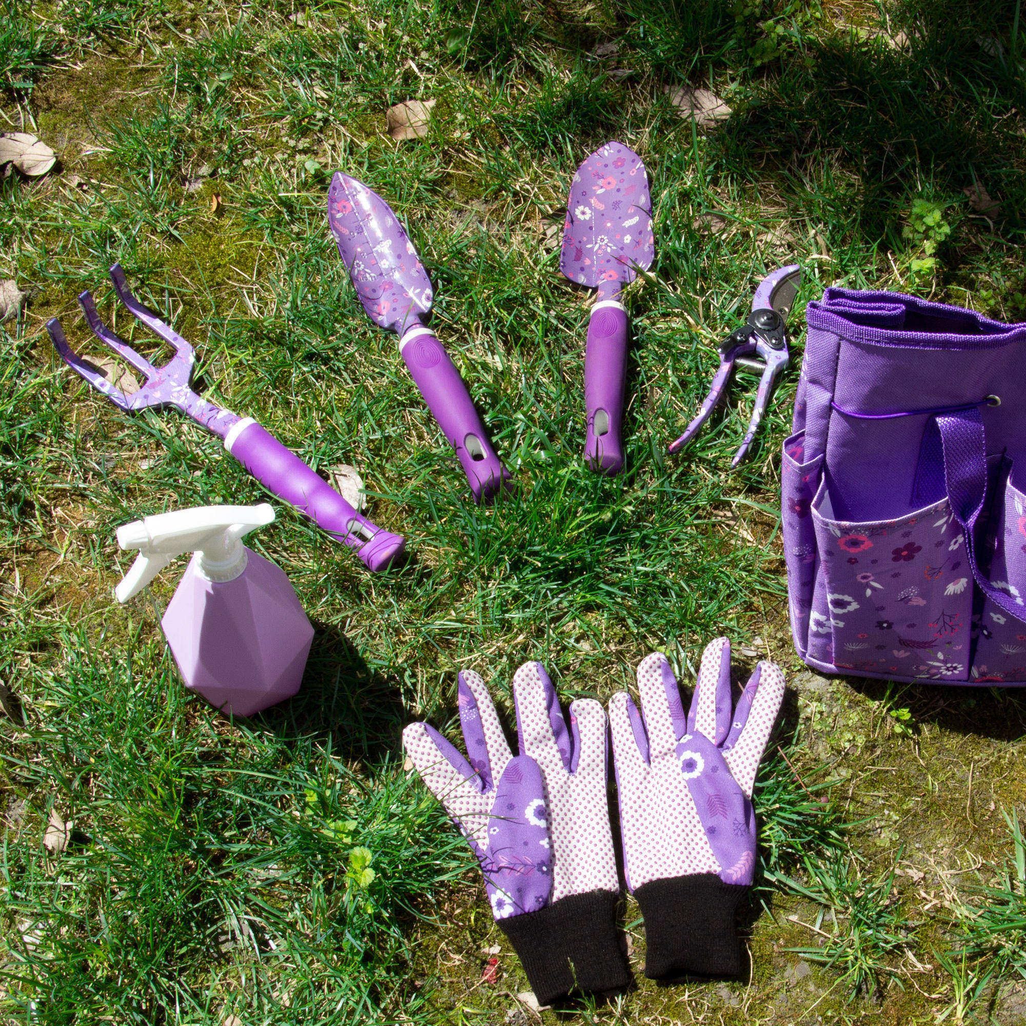 LZPTYYSN 600D Oxford garden tool bag with eight pockets.