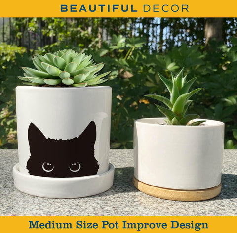 Lzracotz Desk Office Cat Planter adds whimsy to your workspace.