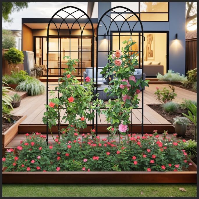 LZRS climbing plants support trellis enhances flowering displays and space efficiency.