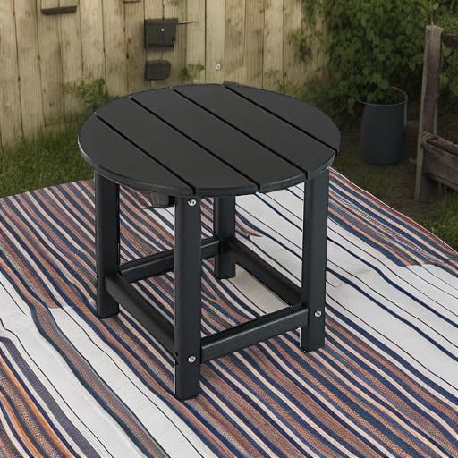 LZRS compact side table beside lounge chair saves space.