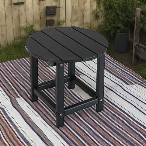 LZRS compact side table beside lounge chair saves space.