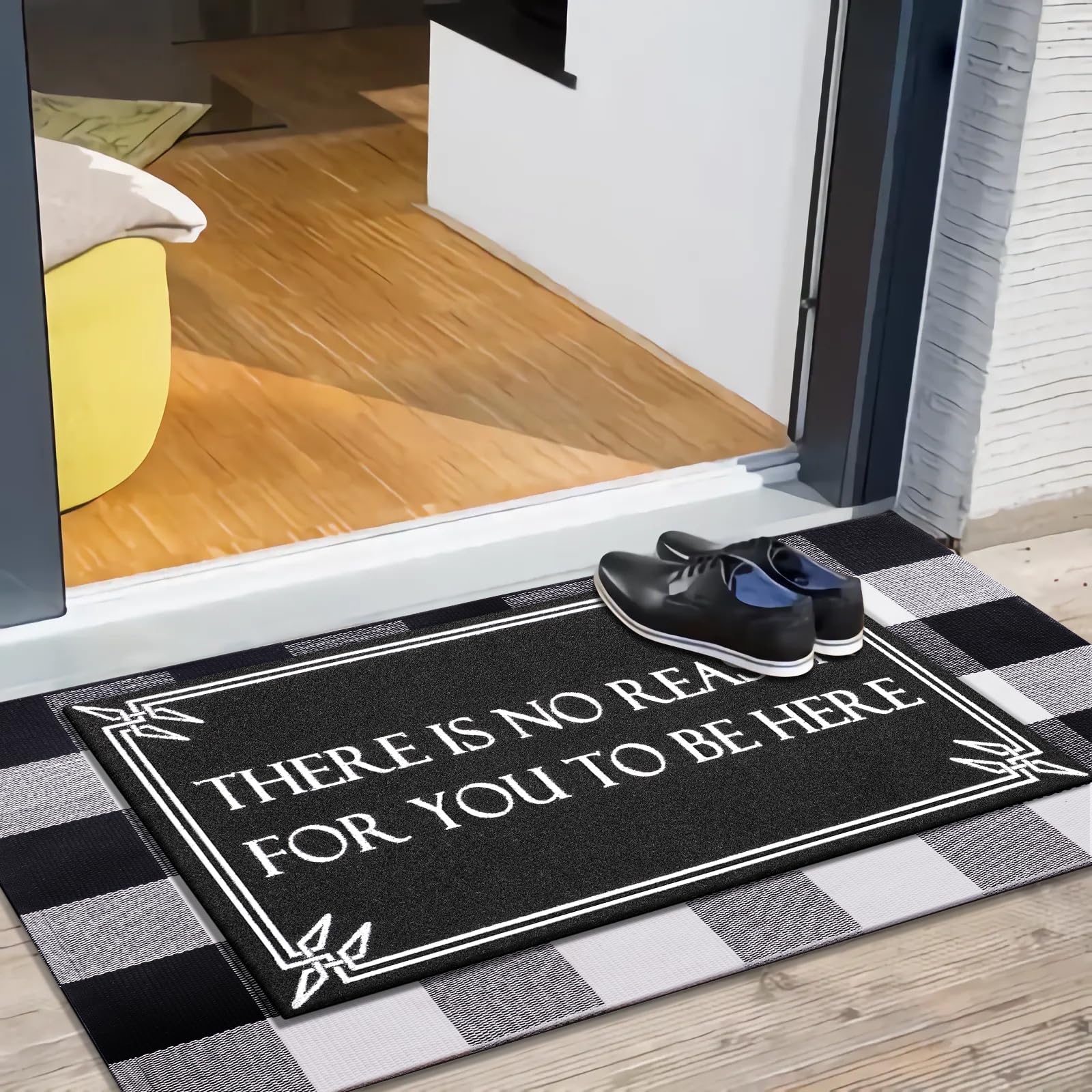 Lzuso funny doormat with There is No Reason adds personality at the threshold.