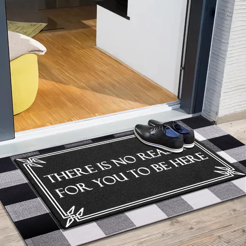 Lzuso funny doormat with There is No Reason adds personality at the threshold.