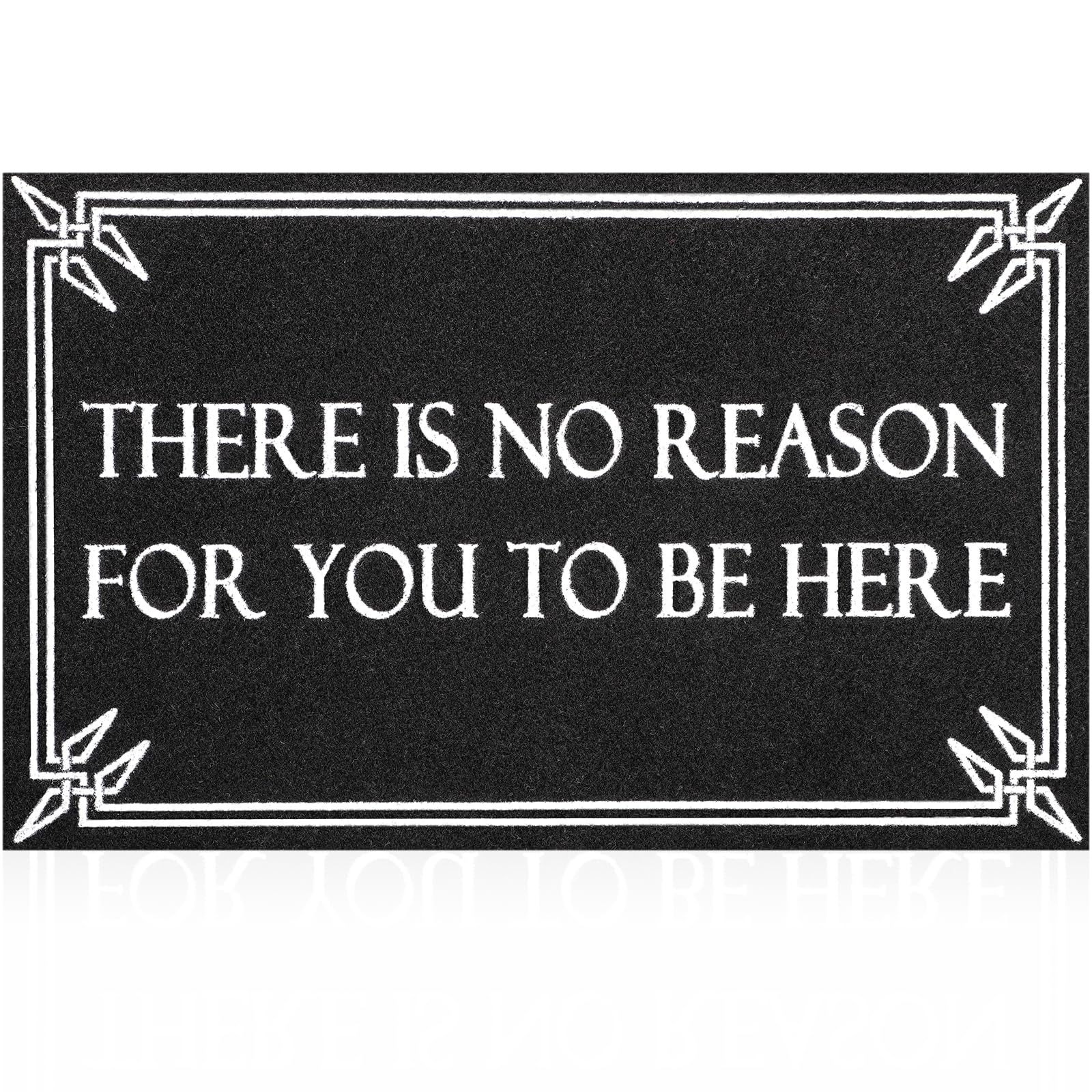 Lzuso welcome door mat for front doors traps dirt and moisture for a cleaner entry.