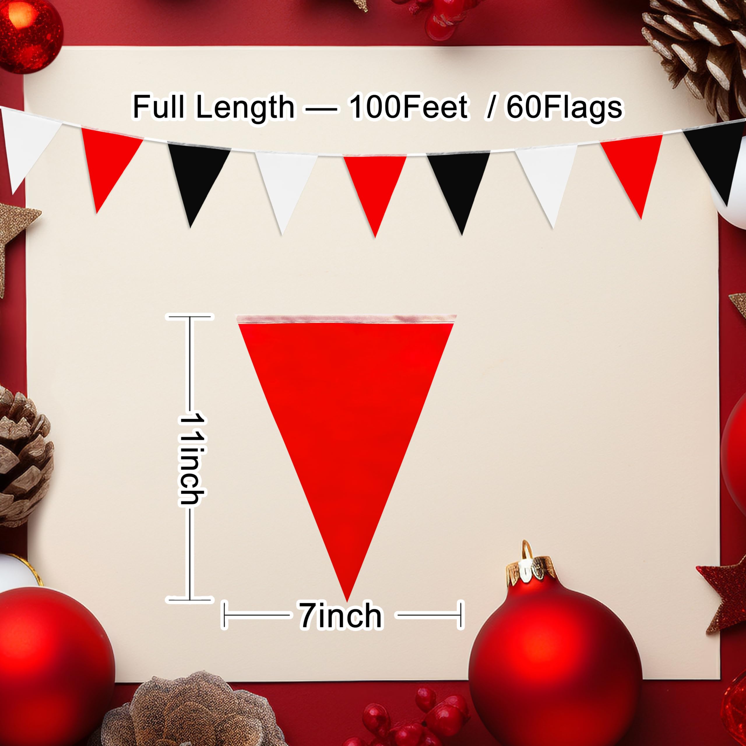 LZXING pennant banner double-sided vivid colors for bright event visuals.