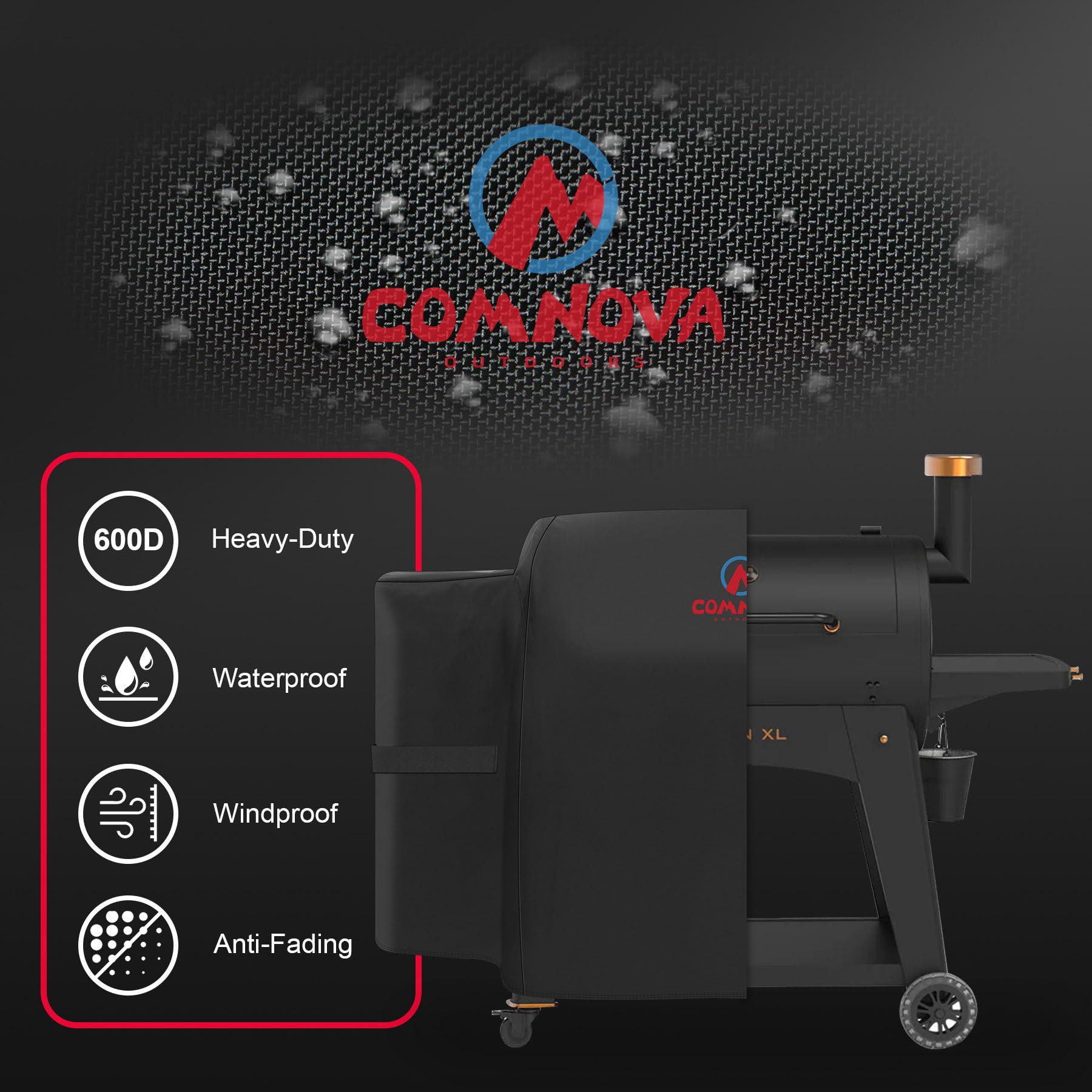 M COMNOVA OUTDOORS heavy-duty 600D fabric provides durable outdoor protection