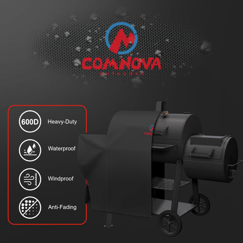 M COMNOVA OUTDOORS Velcro straps keep the cover secure in windy conditions.