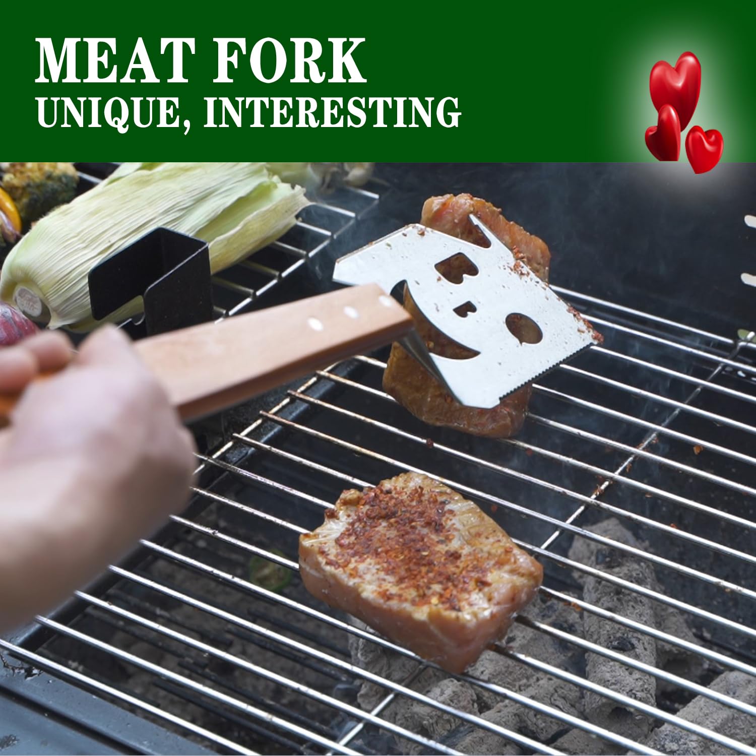 M-HHonger grilling tool ideal for backyard BBQs and camping adventures.