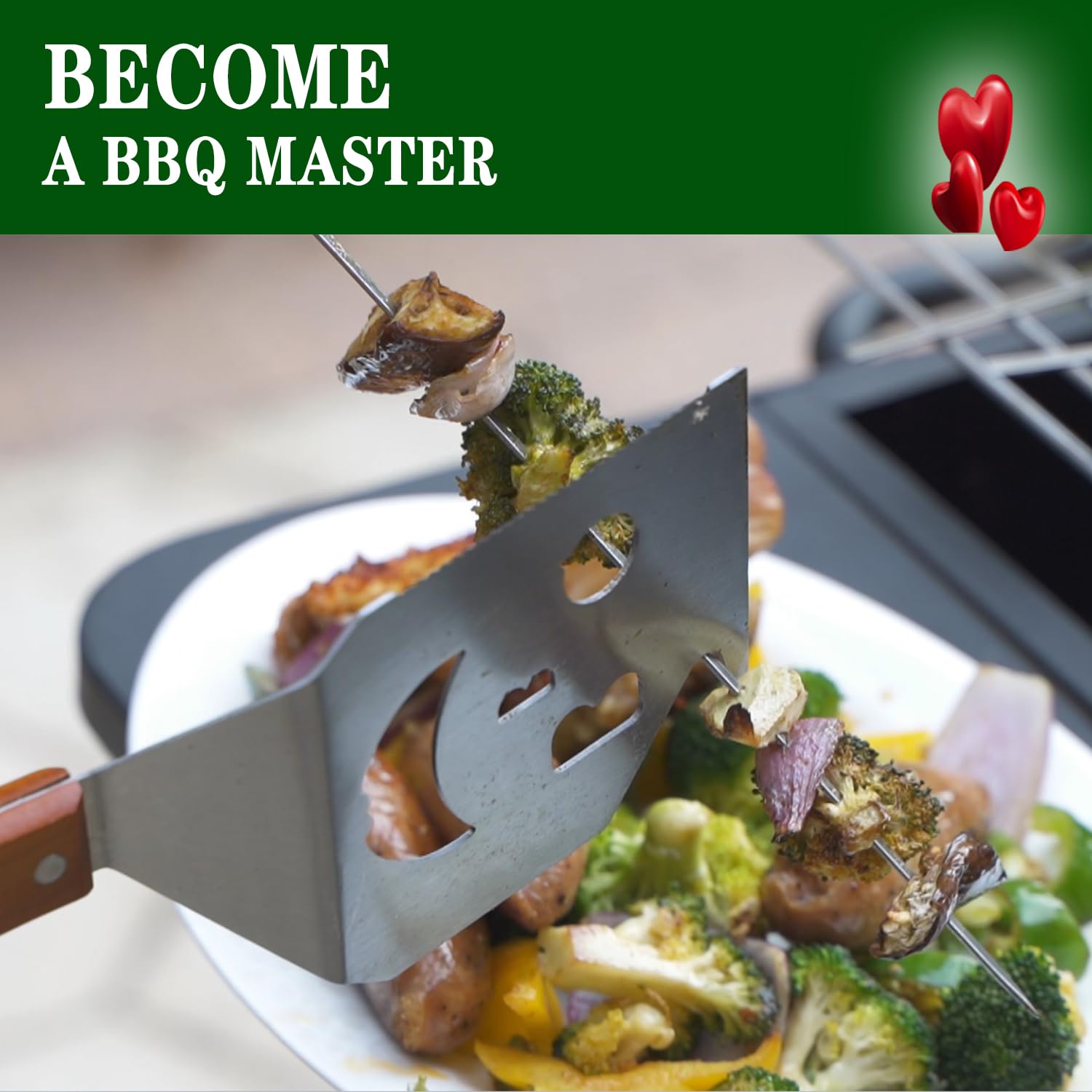 M-HHonger spatula includes an E-Book guide for beginners and seasoned grillers.