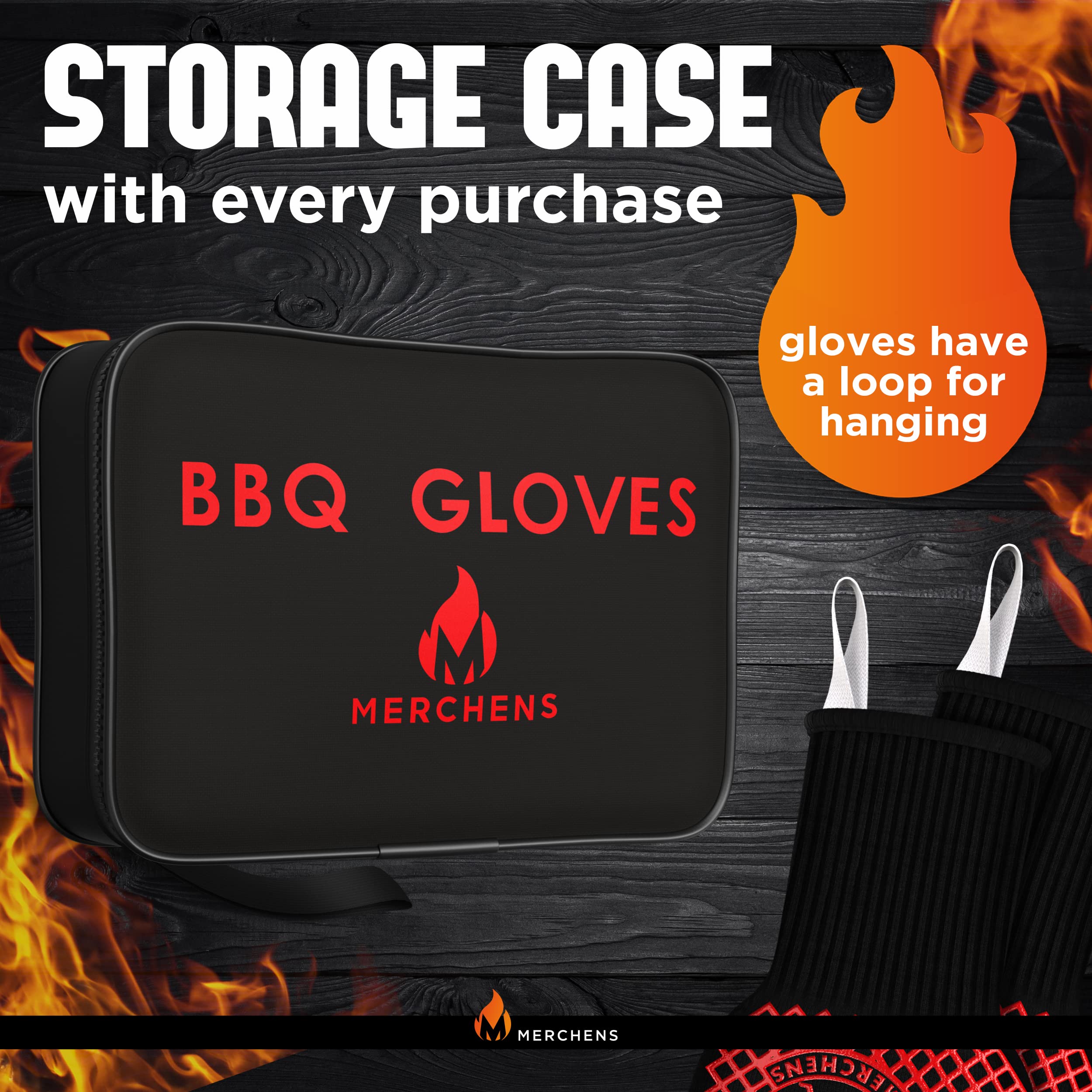 M Merchens gloves with a 4.5-inch cuff protect wrists during high-heat tasks