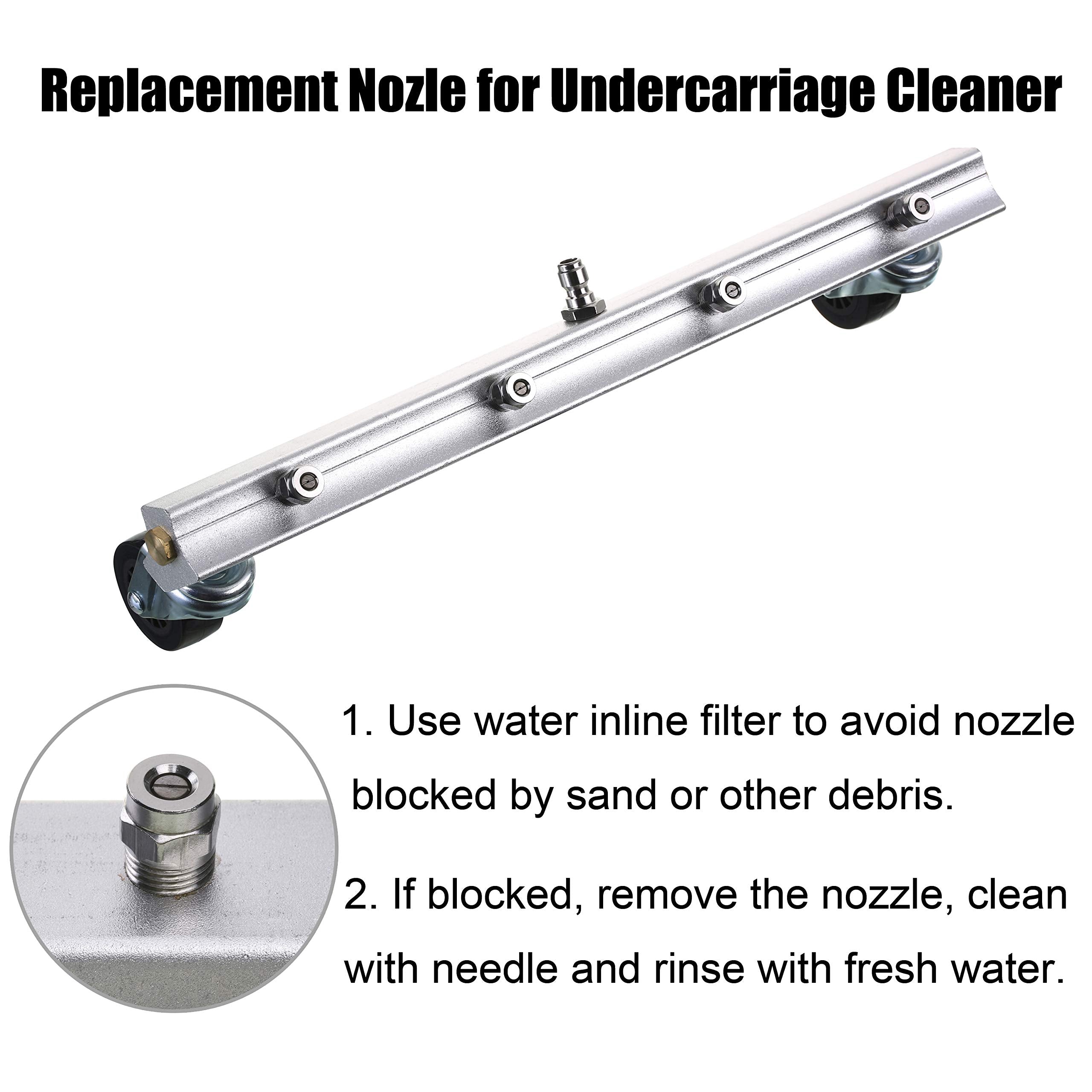 M MINGLE 1/4-inch NPT male fitting ensures secure attachment.