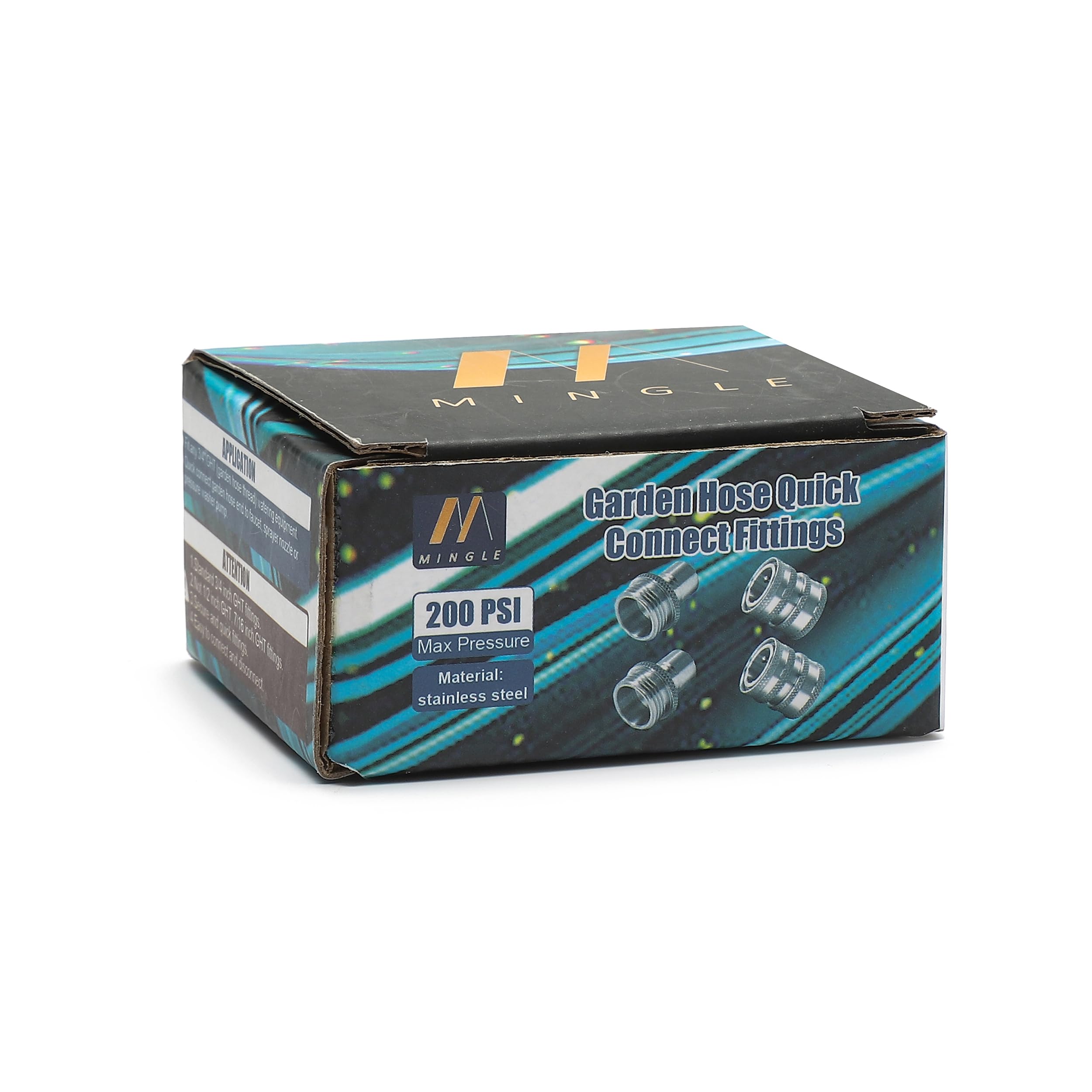 M MINGLE high-pressure quick-connect up to 200 PSI for reliable performance.