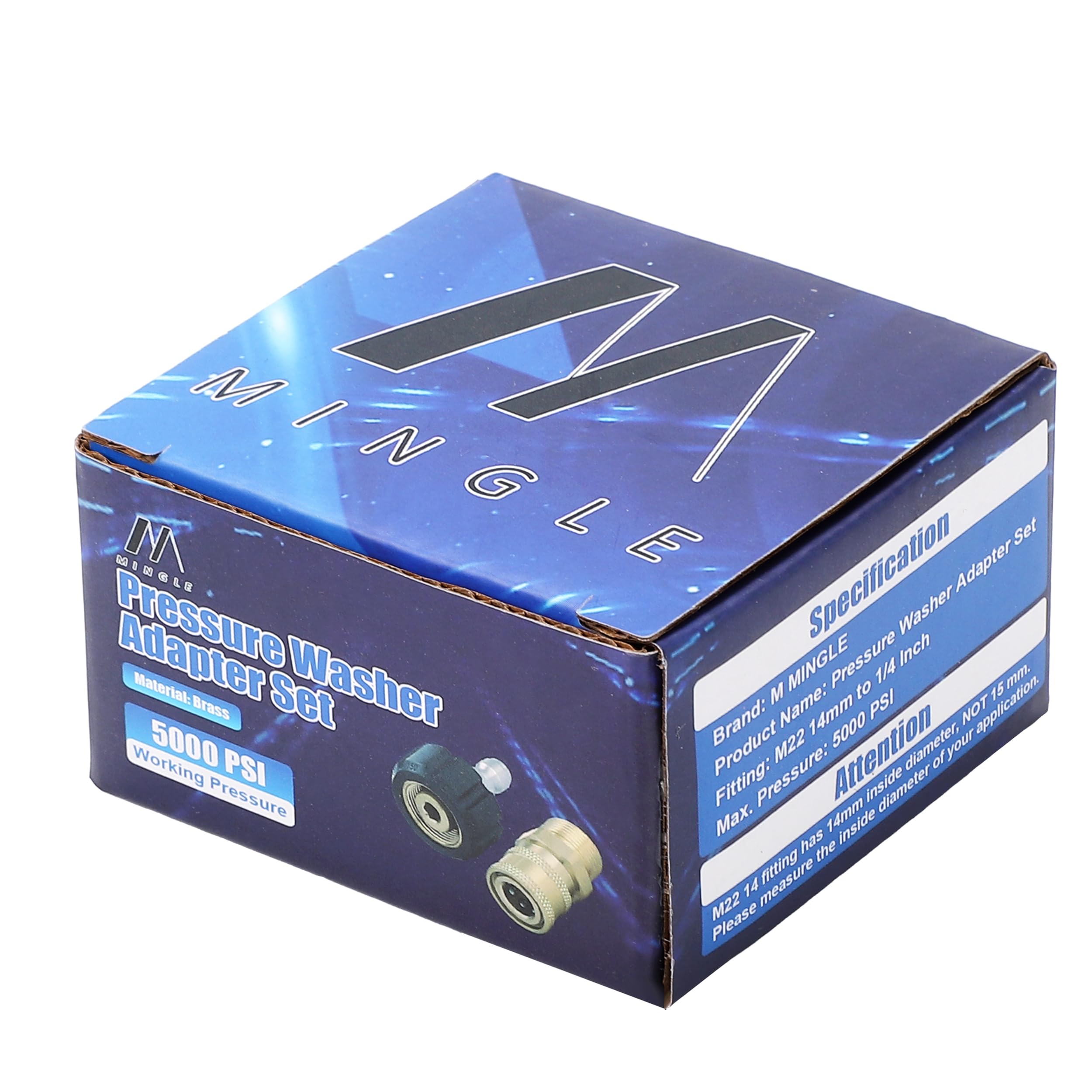 M MINGLE adapter supports up to 5000 PSI for demanding cleaning tasks
