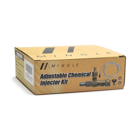 M MINGLE downstream injector kit for versatile cleaning with hot and cold water washers