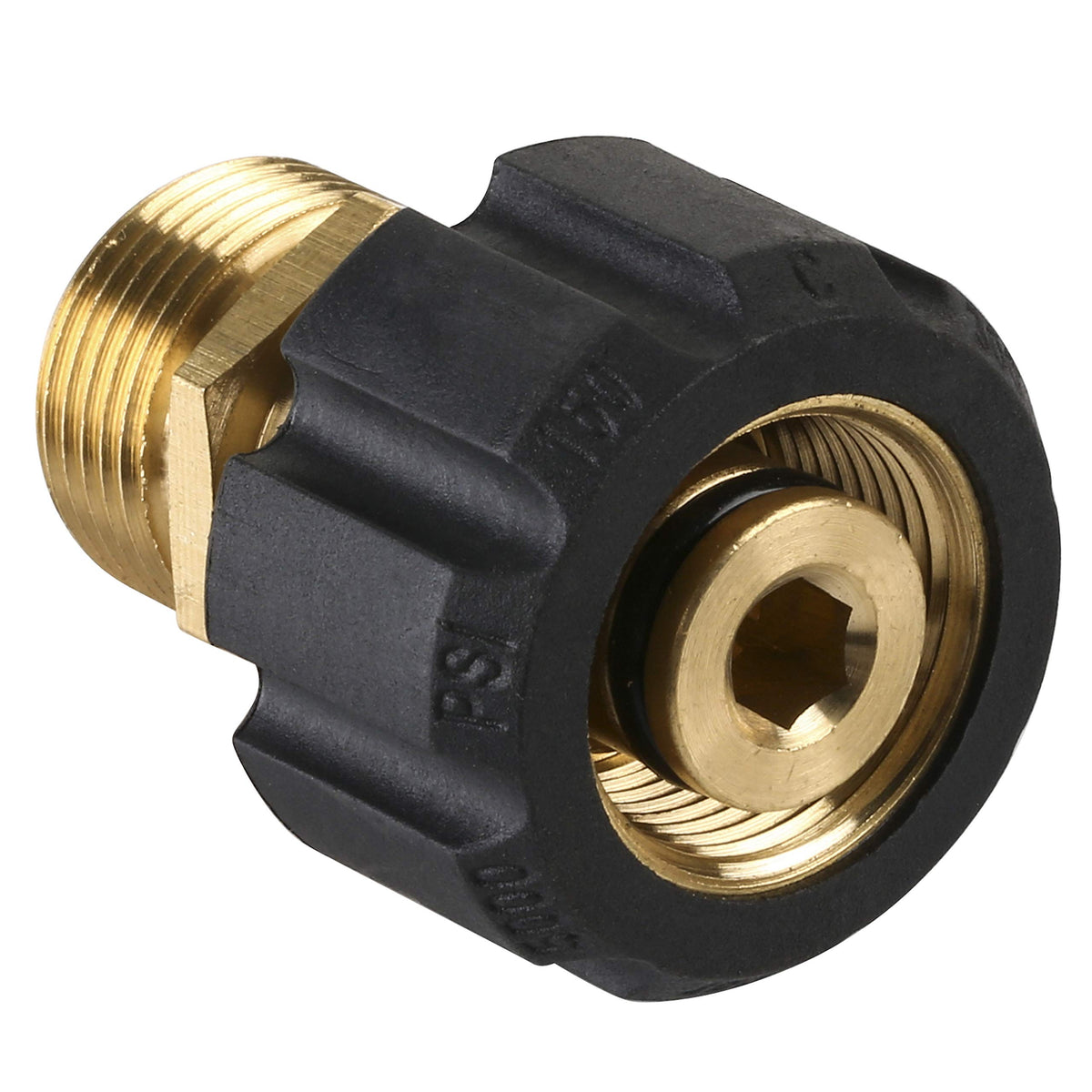 M MINGLE pressure adapter 15mm female to 14mm male for quick, secure connections.