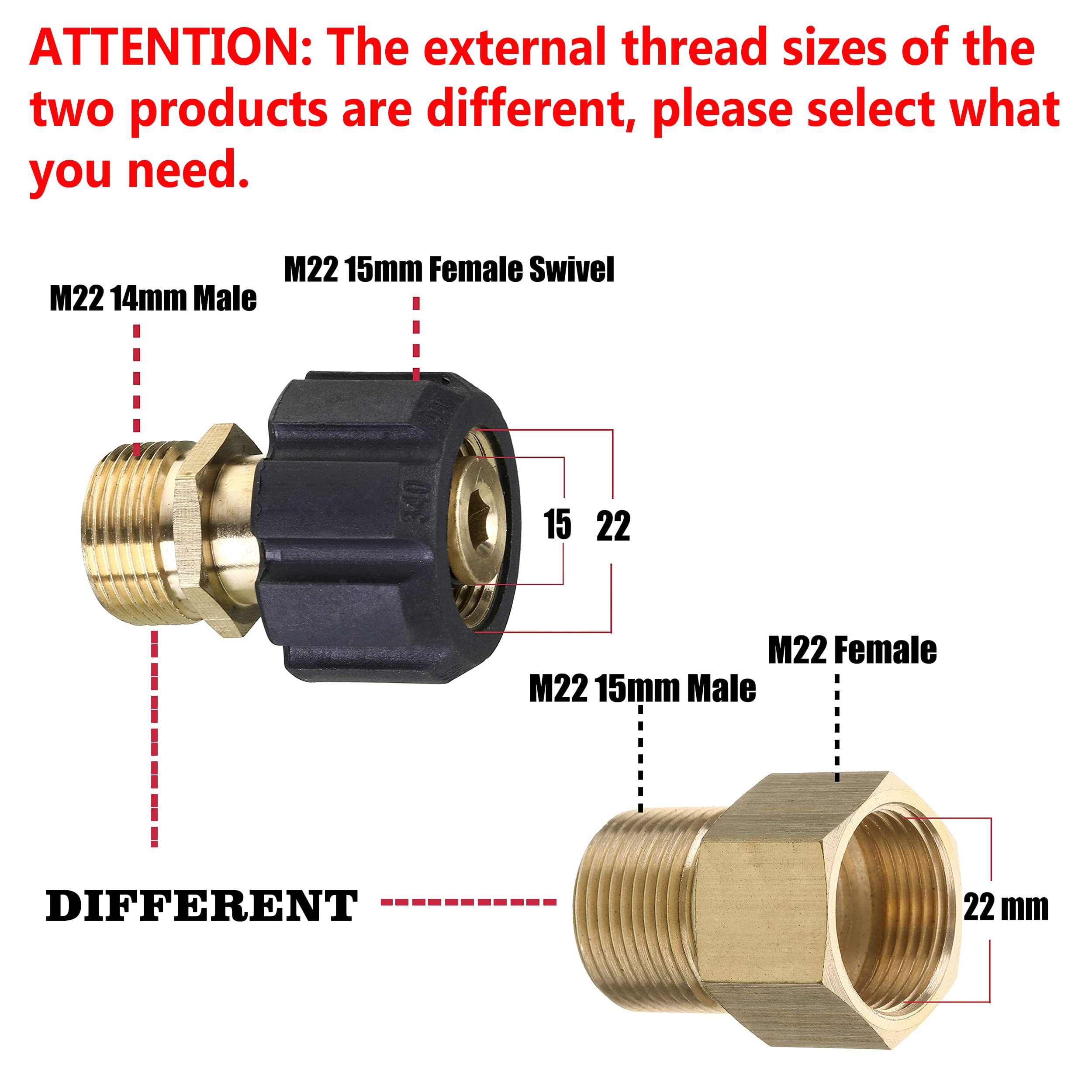 M MINGLE pressure washer adapter in use minimizes leaks and speeds attachment.