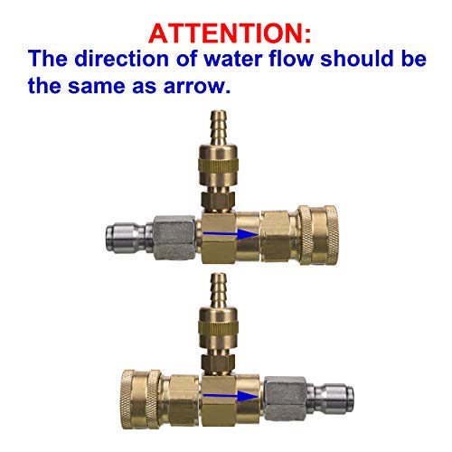 M MINGLE soap injector tubing setup helps consistent dilution during cleaning tasks