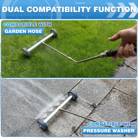 M MINGLE water broom quick-connect port for quick setup on compatible tools.